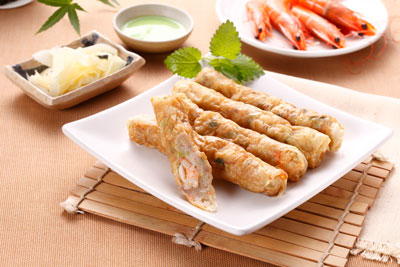 豆皮蝦 豆皮蝦捲